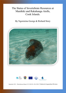 The Status of Invertebrate Resources at Manihiki and Rakahanga Atolls