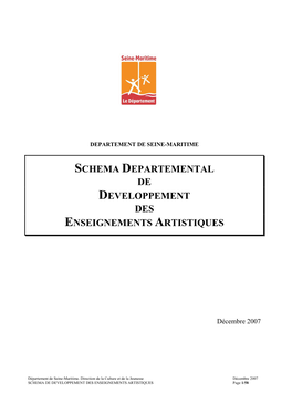 Schema Departemental De Developpement Des Enseignements Artistiques