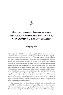 Understanding South Korea's Religious Landscape, Patient 31