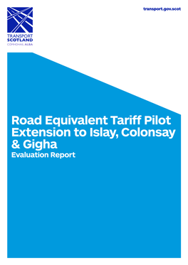 View Evaluation of the Impact Or RET on Colonsay Gigha and Islay