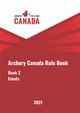 Archery Canada Rule Book