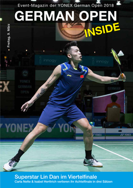 YONEX German Open 2018 GERMAN OPEN INSIDE Freitag, 9