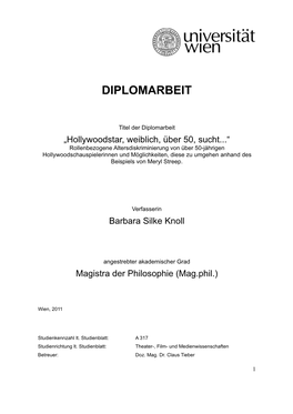 Diplomarbeit