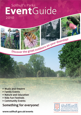 Solihull Parks Events Guide 2010