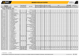 Midweek Regular Coupon 01/02/2021 09:54 1 / 3