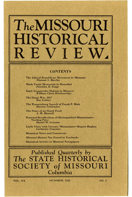 The Missouri Historical Review