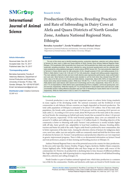 Production Objectives, Breeding Practices and Rate of Inbreeding In