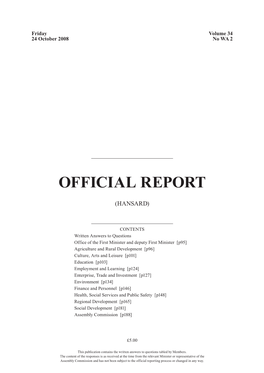 Official Report