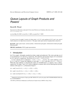 Queue Layouts of Graph Products and Powers†