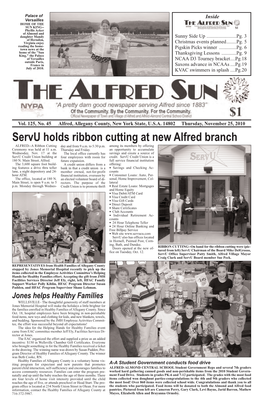 Servu Holds Ribbon Cutting at New Alfred Branch ALFRED--A Ribbon Cutting Day and from 9 A.M