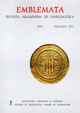 Emblemata Revista Aragonesa De Emblemática 16 2010