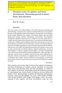 8 Dynamic Cycles of Cognitive and Brain Development: Measuring Growth in Mind, Brain, and Education