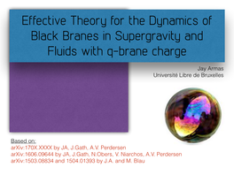 Effective Theory for the Dynamics of Black Branes in Supergravity and Fluids with Q-Brane Charge