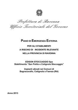 Prefettura Di Ravenna Ufficio Territoriale Del Governo