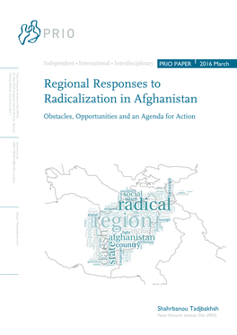 Regional Responses to Radicalization in Afghanistan