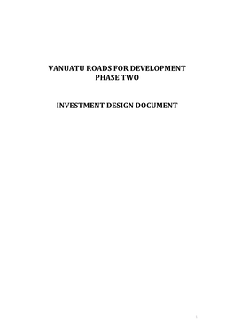 Vanuatu Roads for Development Phase Two