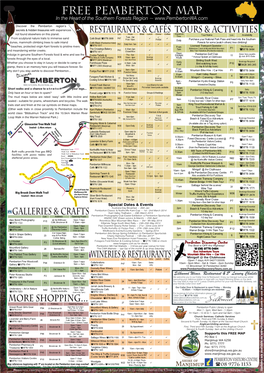 FREE Pemberton Map in the Heart of the Southern Forests Region ~