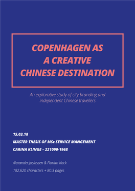 Copenhagen As a Creative Chinese Destination