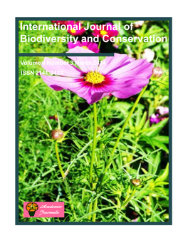 International Journal of Biodiversity and Conservation