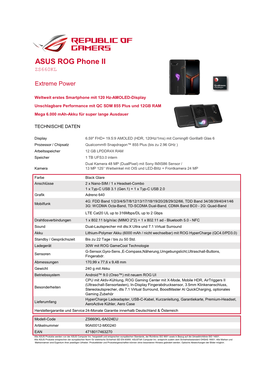 ASUS ROG Phone II ZS660KL