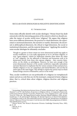 Secular State Ideologies & Negative Identification