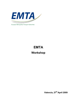 EMTA Workshop on Mobility Plans Proceedings