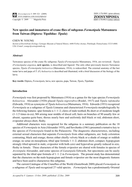 Zoosymposia, New Species and Immatures Of