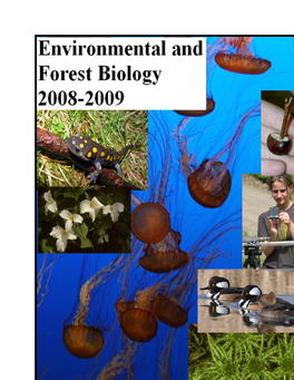 Department of Environmental and Forest Biology Annual