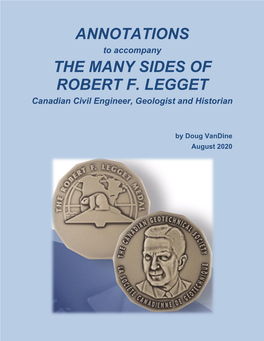 Annotations to Accompany the Many Sides of Robert Legget