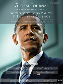 Global Journal of Human Social Science : C Sociology� Economics & Political Science
