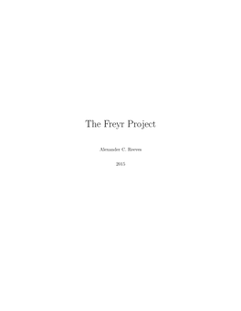 The Freyr Project