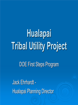 Hualapai Tribal Utility Project