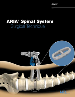 ARIA® Spinal System Surgical Technique