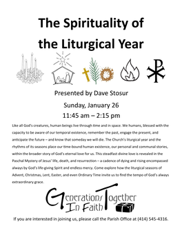 The Spirituality of the Liturgical Year