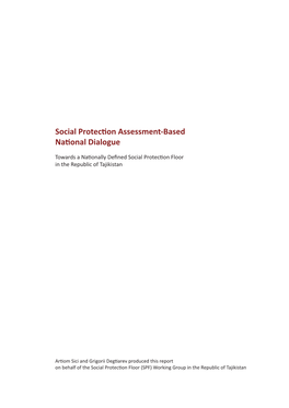 Social Protecon Assessment-Based Naonal Dialogue