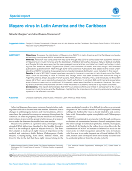 Mayaro Virus in Latin America and the Caribbean 07 08