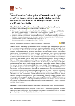 Cross-Reactive Carbohydrate Determinant in Apis