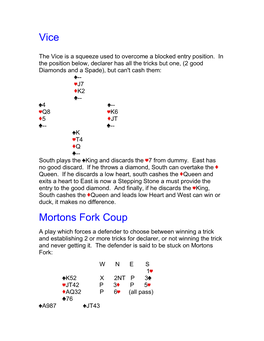 Vice Mortons Fork Coup