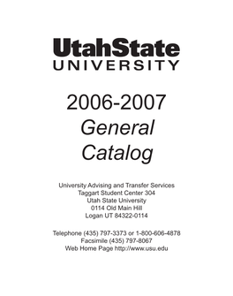 06-07 USU General Catalog.Indb