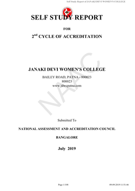 Self Study Report of JANAKI DEVI WOMEN's COLLEGE