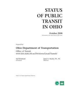 Status of Public Transit in Ohio