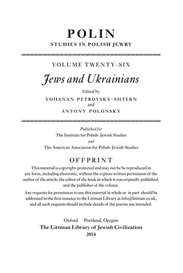 POLIN Jews and Ukrainians