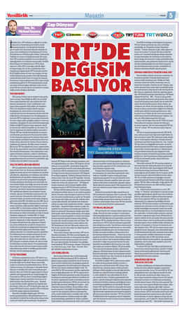 Magazin 22 TEMMUZ 2018 PAZAR 5 Zap Dünyası Doç