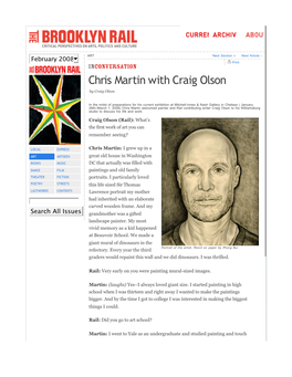 Chris Martin with Craig Olson by Craig Olson