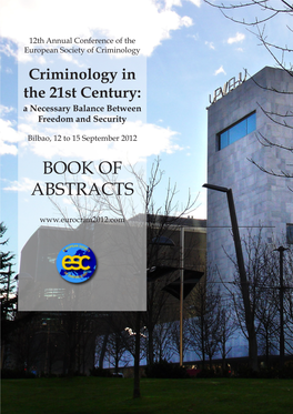 Eurocrim 2012 Book of Abstracts