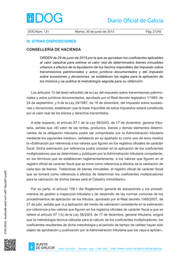 Orden De 29 De Junio De 2015 Por La Que Se Aprueban Los