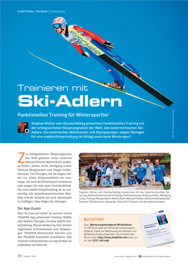 Ski-Adlern Funktionelles Training Für Wintersportler