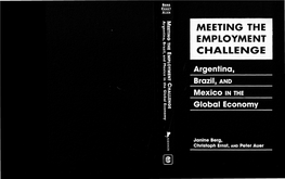 MEETING the EMPLOYMENT CHALLE.NGE - Published in the United States of America in 2006 by Lynne Rienner Publishers, Inc
