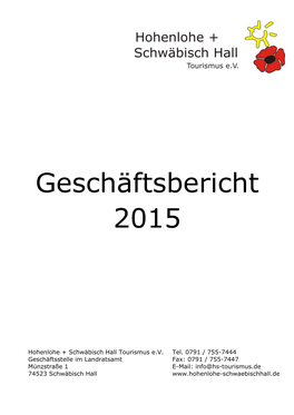 Geschäftsbericht 2015