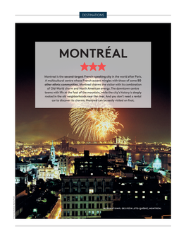 Montreal Is the Second-Largest French-Speaking City in the World After Paris